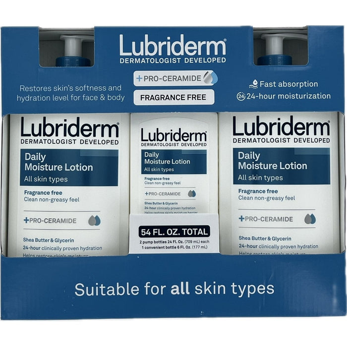 Body Lotion in Kenya - Lubriderm Daily Moisture, 3 Pack