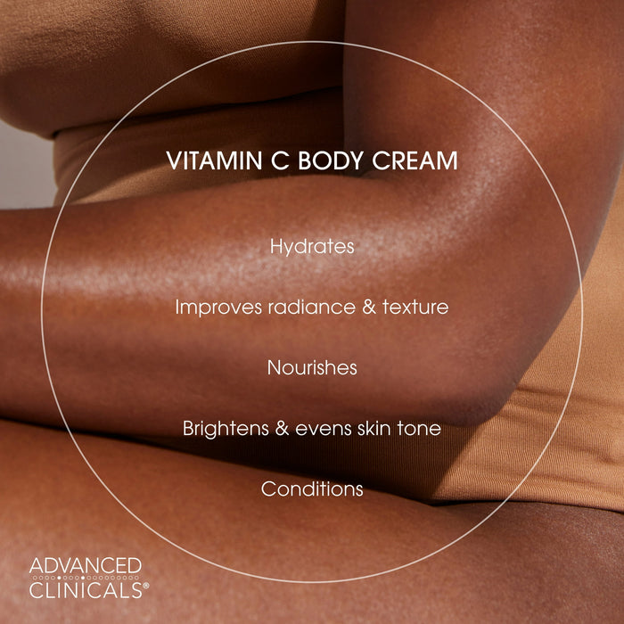 Brightening Body Cream Kenya-Advanced Clinicals Vitamin C Body Cream for Radiant Skin