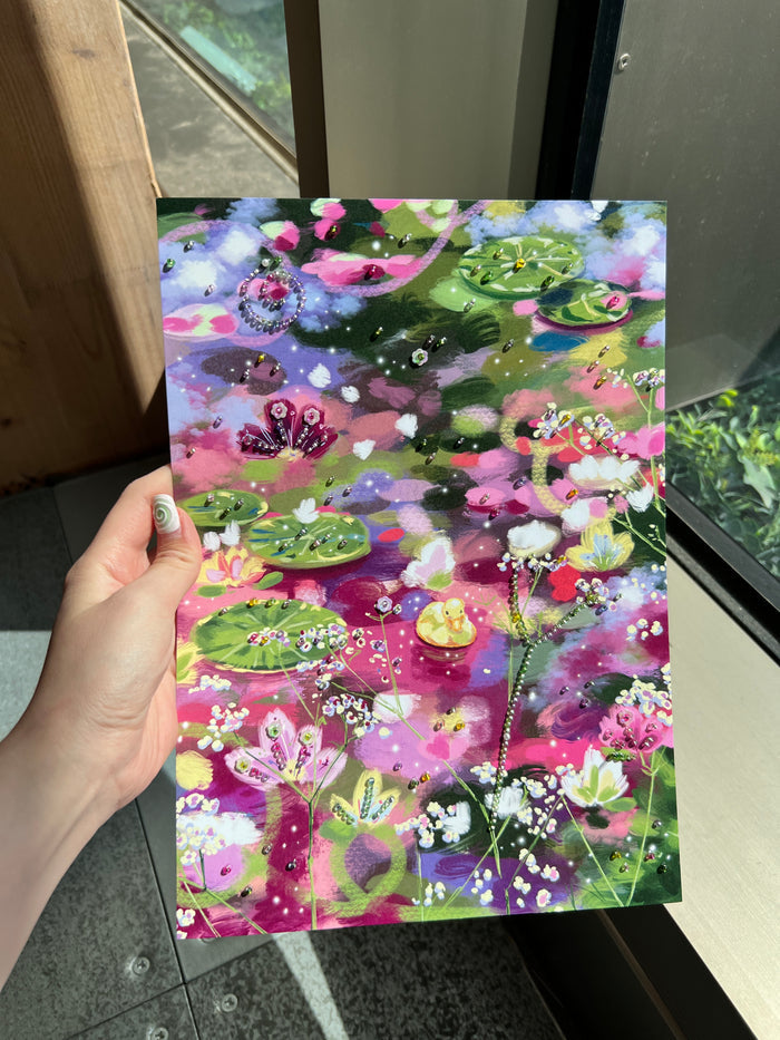 [Bundle of 3] A4 Embellished prints