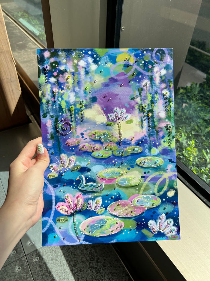 [Bundle of 3] A4 Embellished prints