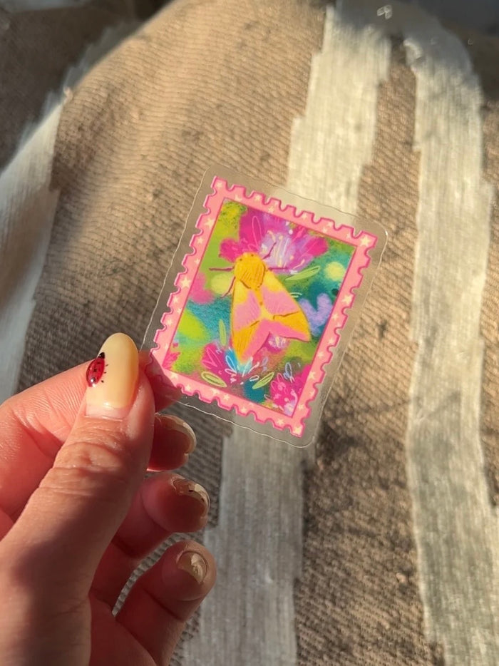 [Bundle of 5] Transparent spring stamp stickers
