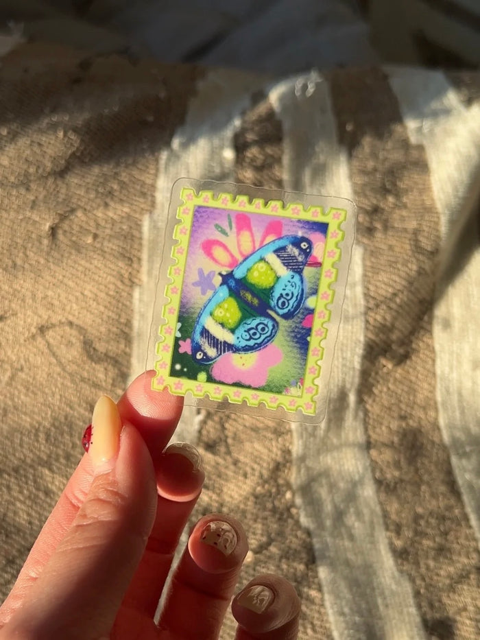 [Bundle of 5] Transparent spring stamp stickers