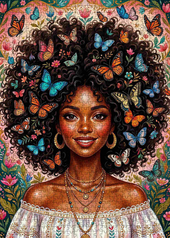 Butterfly Crown Beauty Jigsaw Puzzle