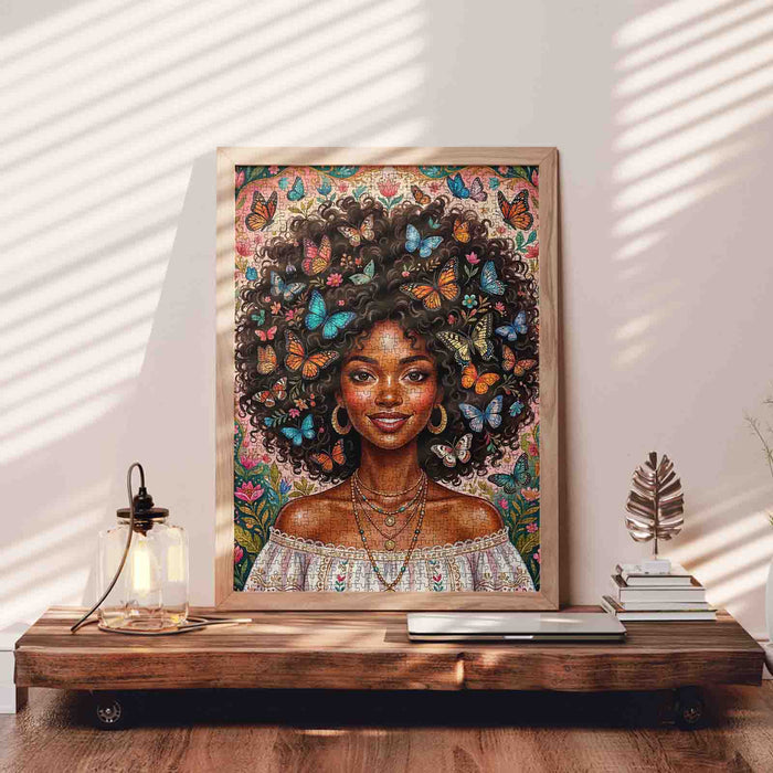 Butterfly Crown Beauty Jigsaw Puzzle