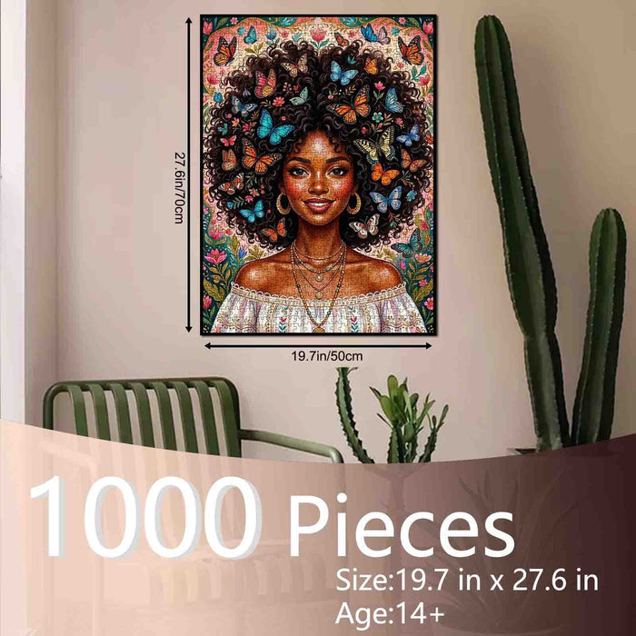 Butterfly Crown Beauty Jigsaw Puzzle