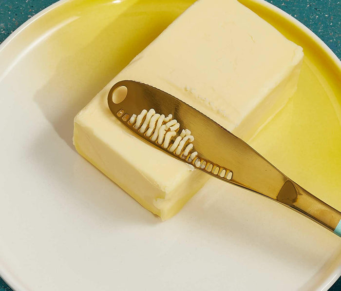 Calypso Multifunctional Butter Cheese Knives & Textured Handle Set