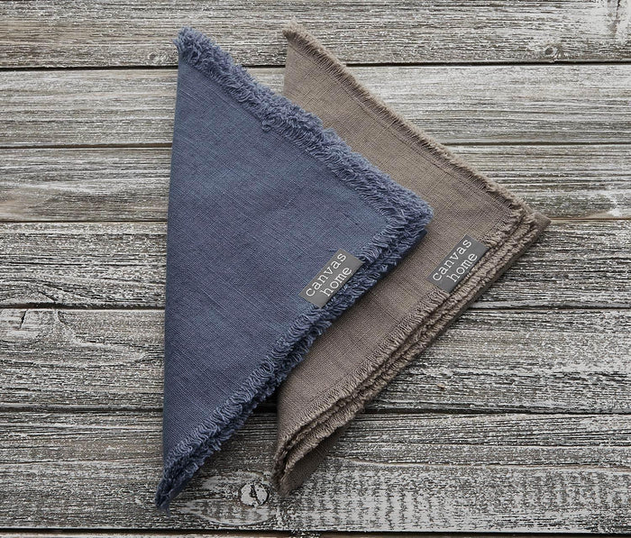 Lithuanian Linen Fringed Napkin