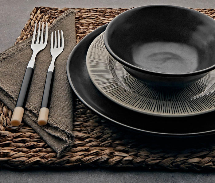 Lithuanian Brown Linen Fringed Napkin