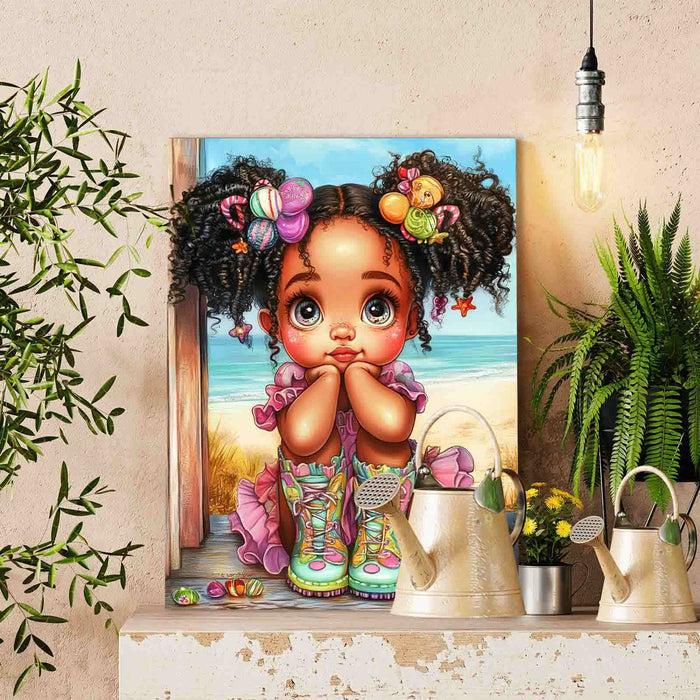 Candy Boots Girl Paint by Numbers