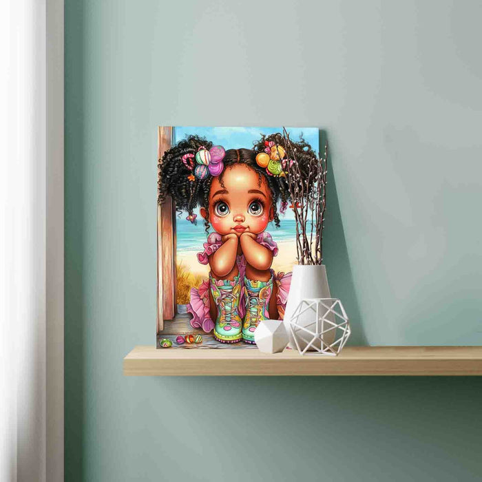 Candy Boots Girl Paint by Numbers