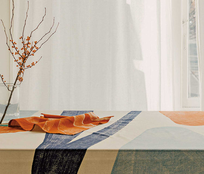 Paint stroke canvas printed tablecloth - lollygag