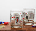 MCM Card Party Rocks Whiskey Glass Set: Vintage - Lollygag