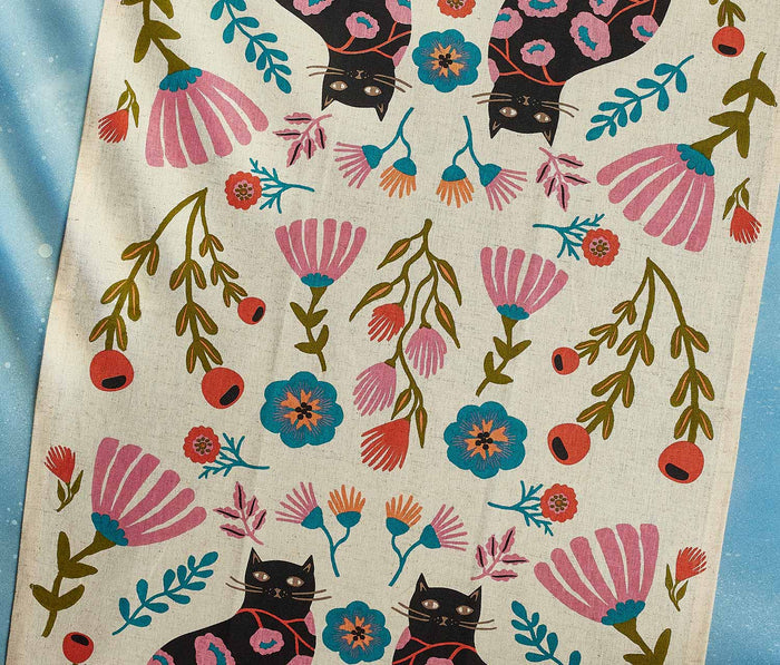 Danica Studio Cat Bloom Kitchen Open Towels - Lollygag