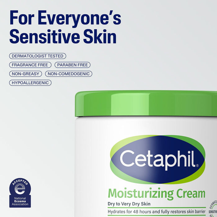 Cetaphil Moisturizing Cream for Very Dry, Sensitive Skin (2 Pack)