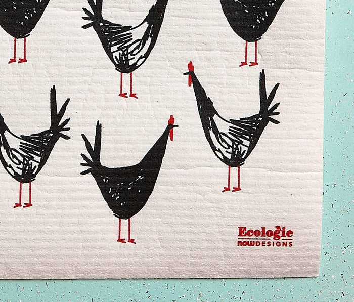 Chicken reusable swedish dish drying mat