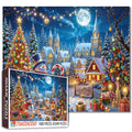 Christmas Village Moonlight Jigsaw Puzzle