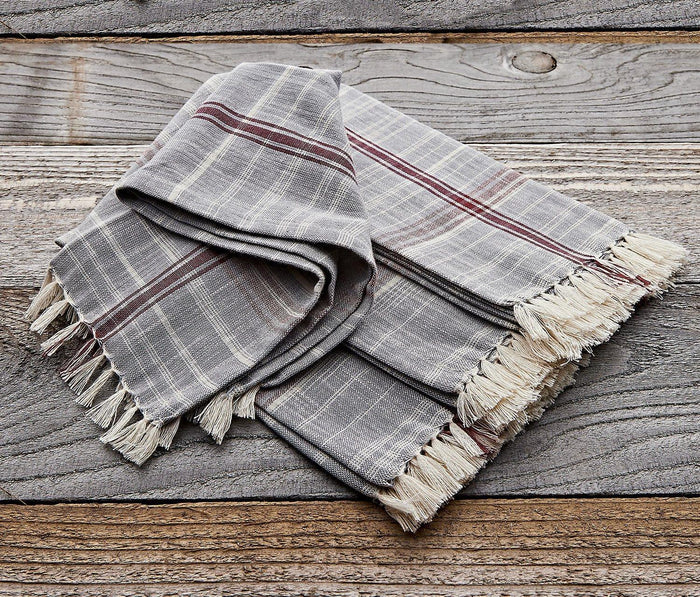 Provence Plaid Cotton Napkin: Set of 4 - lollygag