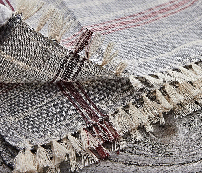 Provence Plaid Cotton Napkin: Set of 4 - lollygag