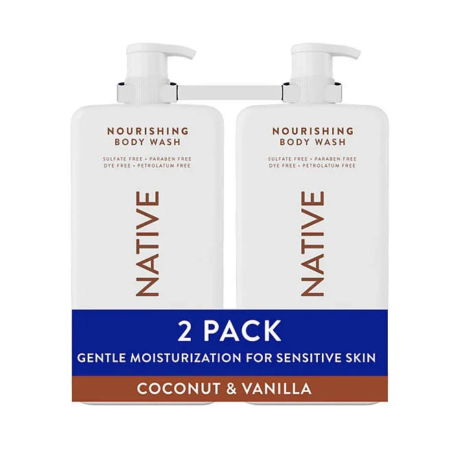 Coconut Body Wash in Kenya - Native Nourishing Coconut and Vanilla, 2 Pack