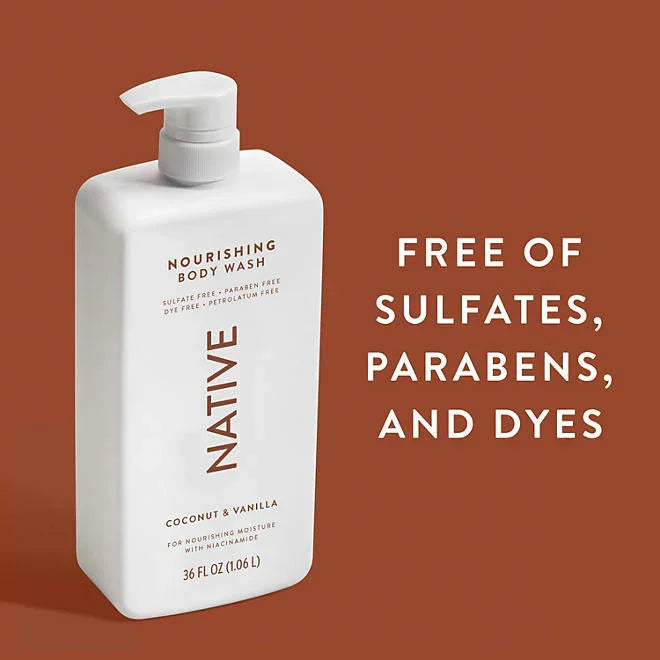 Coconut Body Wash in Kenya - Native Nourishing Coconut and Vanilla, 2 Pack