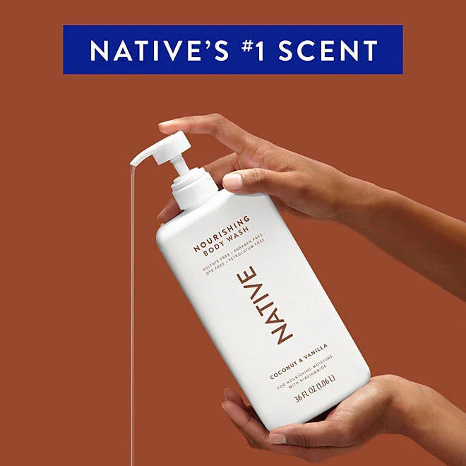 Coconut Body Wash in Kenya - Native Nourishing Coconut and Vanilla, 2 Pack