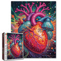 Colorful Anatomical Heart Jigsaw Puzzles