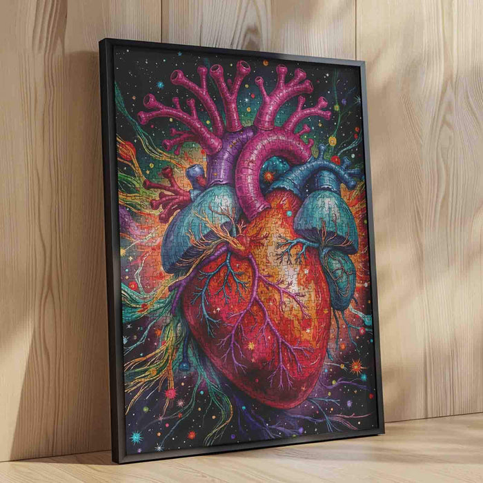Colorful Anatomical Heart Jigsaw Puzzles