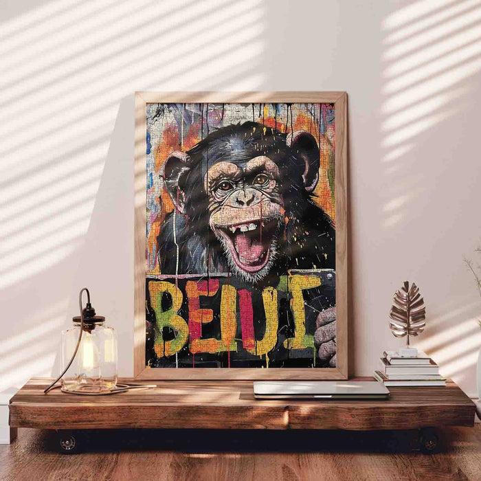 Colorful Monkey Graffiti Jigsaw Puzzle