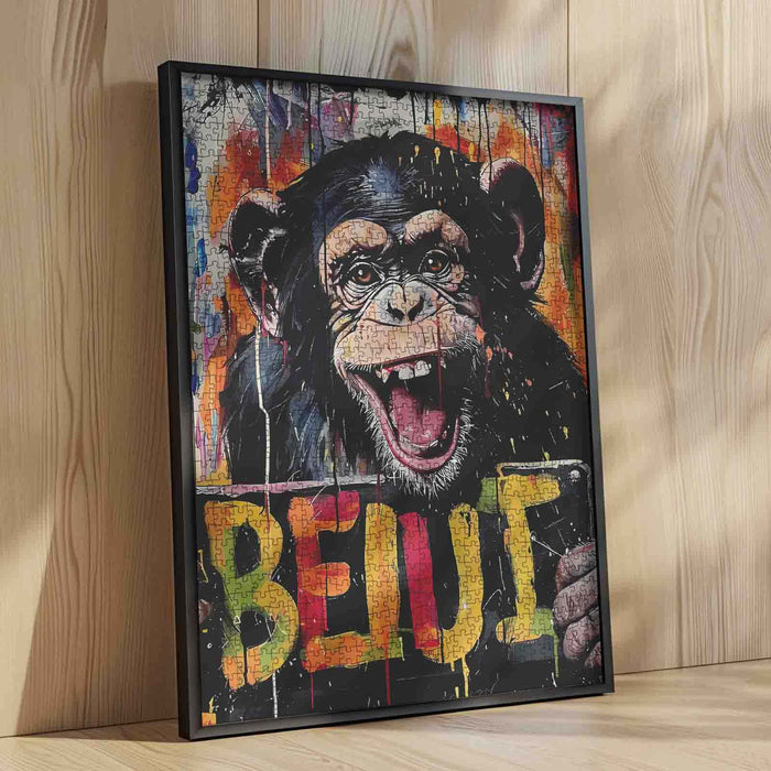 Colorful Monkey Graffiti Jigsaw Puzzle