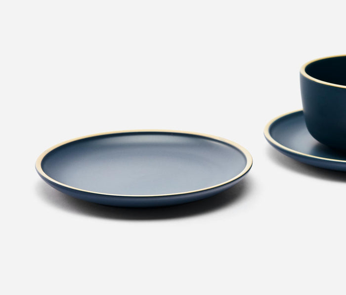 Costa Brava Mazarine Blue Matte Stoneware Dinnerware Set - lollygag
