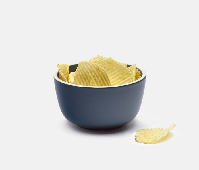 Costa Brava Matte Stoneware blue Side Rice Bowl Set- lollygag