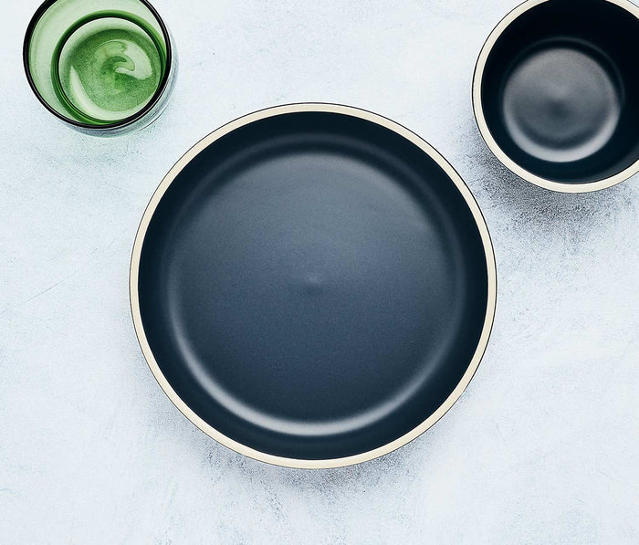 Costa Brava Matte Stoneware Mazarine Blue Dinnerware- lollygag
