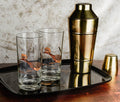 Couroc of Monterey Roadrunner Tall Glasses and Serving Tray - lollygag