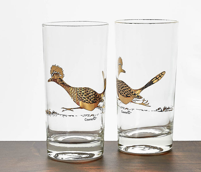 Couroc of Monterey Roadrunner Tall Glass - lollygag