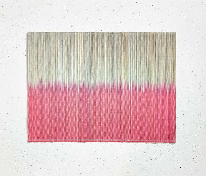Boho Coral/Natural Dip-Dyed Bamboo Placemats - Set of 2 - lollygag