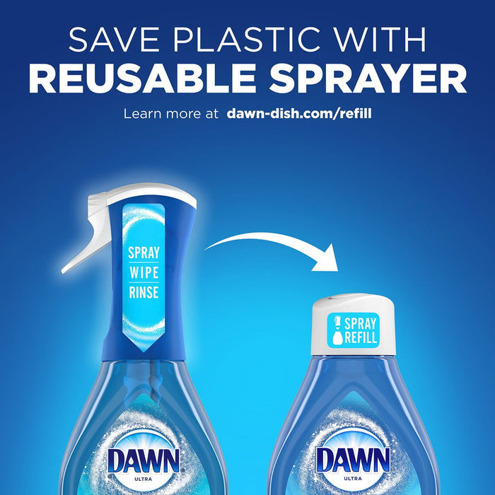 Dawn Platinum Plus Dish Spray, 1 Spray Bottle + 2 Refills
