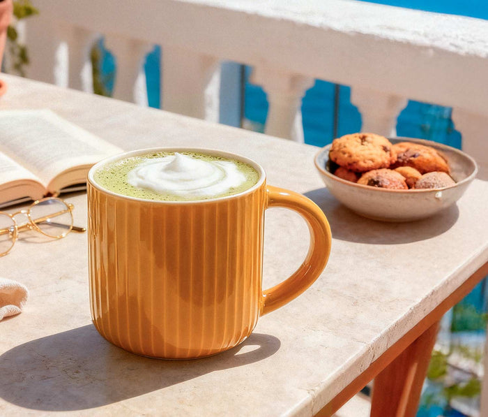 Denali Saffron Extra Large Fluted Mugs Set - Lollygag.co