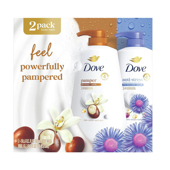 Dove Body Wash in Kenya - Pamper and Anti-Stress, 2 Pack