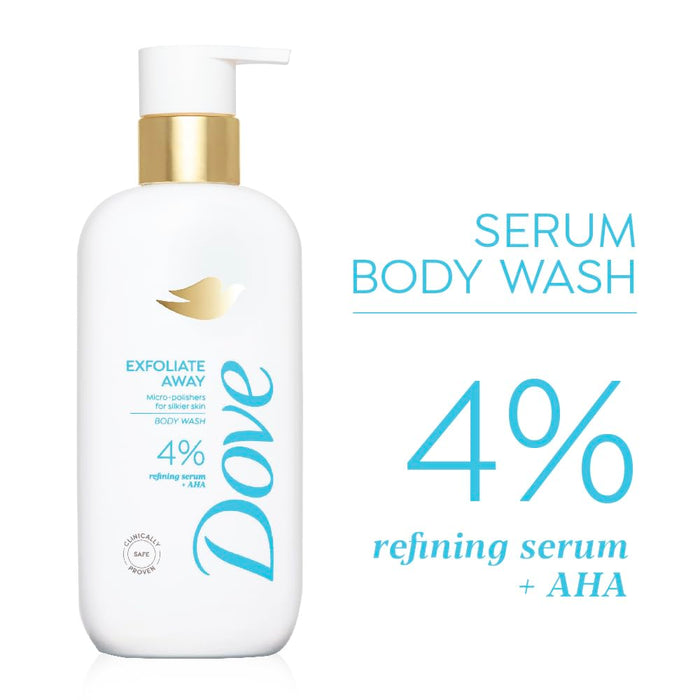 DOVE Exfoliate Away Serum Body Wash (2 pack)