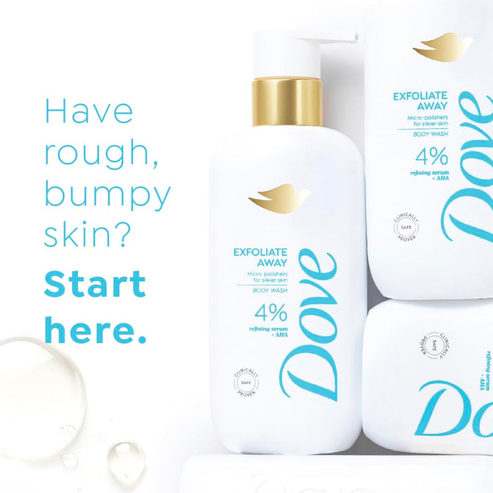 DOVE Exfoliate Away Serum Body Wash (2 pack)