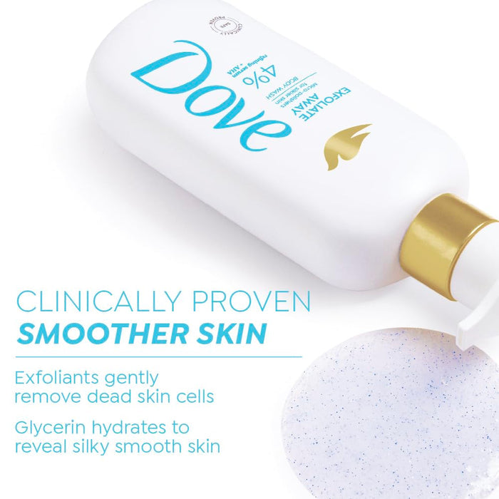 DOVE Exfoliate Away Serum Body Wash (2 pack)