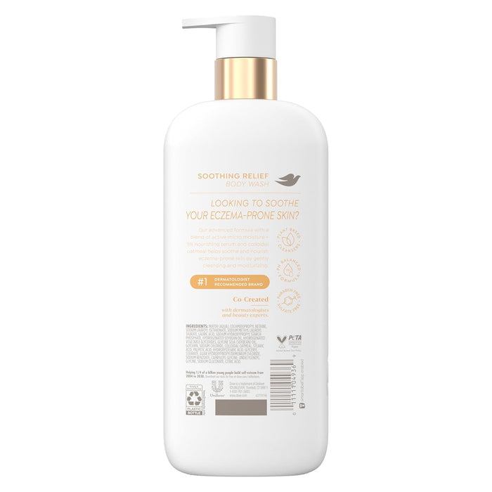 Dove Fragrance Free Body Wash Soothing Relief (2 Pack)