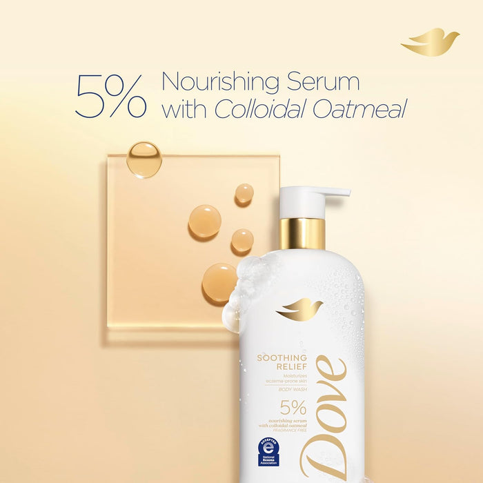 Dove Fragrance Free Body Wash Soothing Relief (2 Pack)