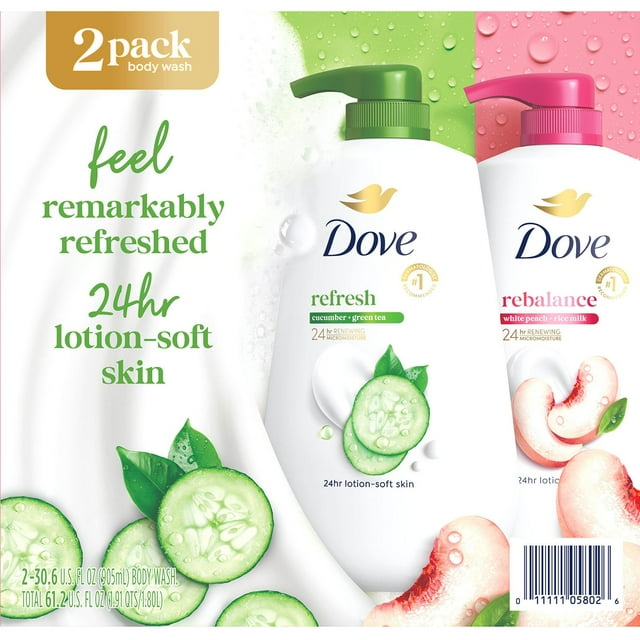 Dove Refresh & Rebalance Body Wash (2 Pack)