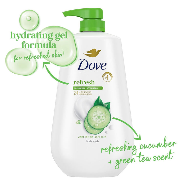 Dove Refresh & Rebalance Body Wash (2 Pack)