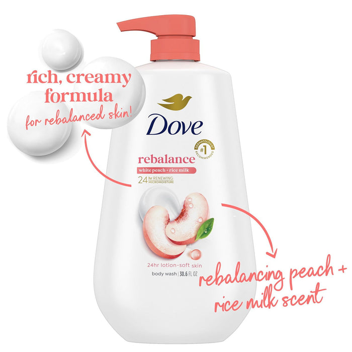 Dove Refresh & Rebalance Body Wash (2 Pack)