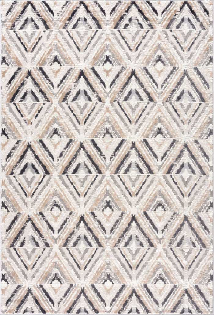 Dunes Contemporary Diamonds Beige Rug