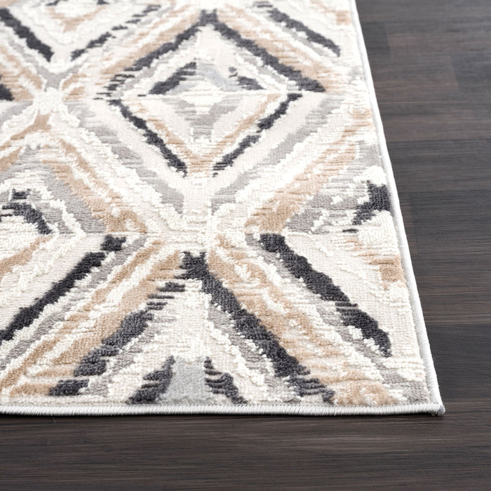 Dunes Contemporary Diamonds Beige Rug