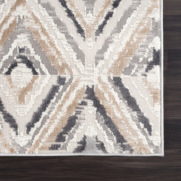 Dunes Contemporary Diamonds Beige Rug