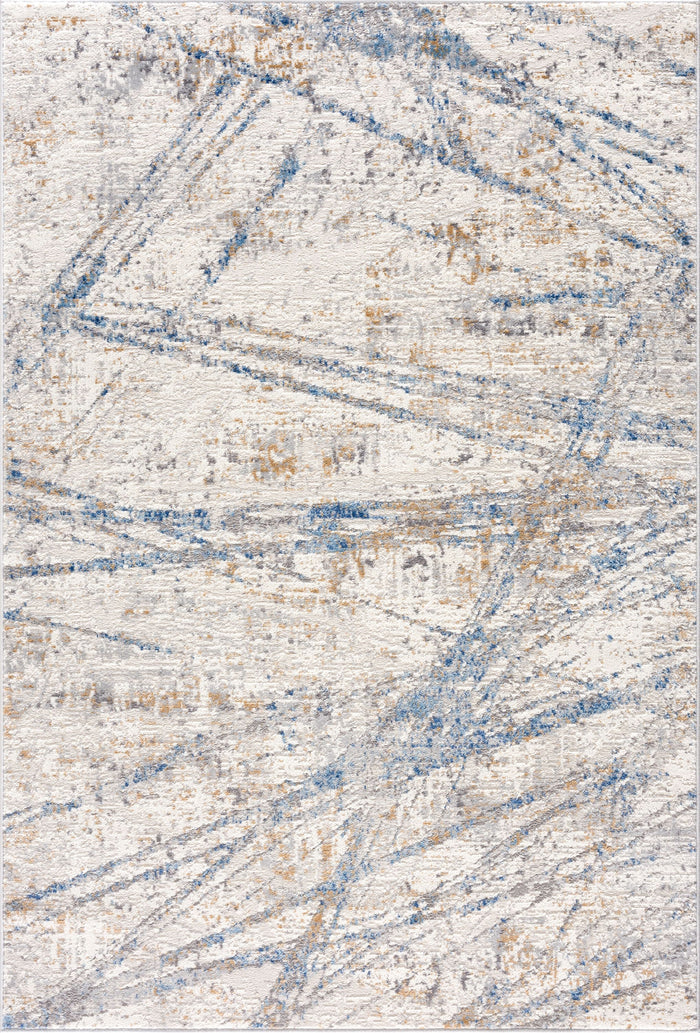 Dunes Crisscross Linear Beige Rug